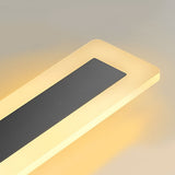 Black Linear LED Outdoor Wall Sconce Waterproof Exterior Lighting for Porch and Garden