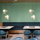 Blanca Modern Iron and Glass Globe Pendant Light Fixture for Contemporary Indoor Ceiling Decor