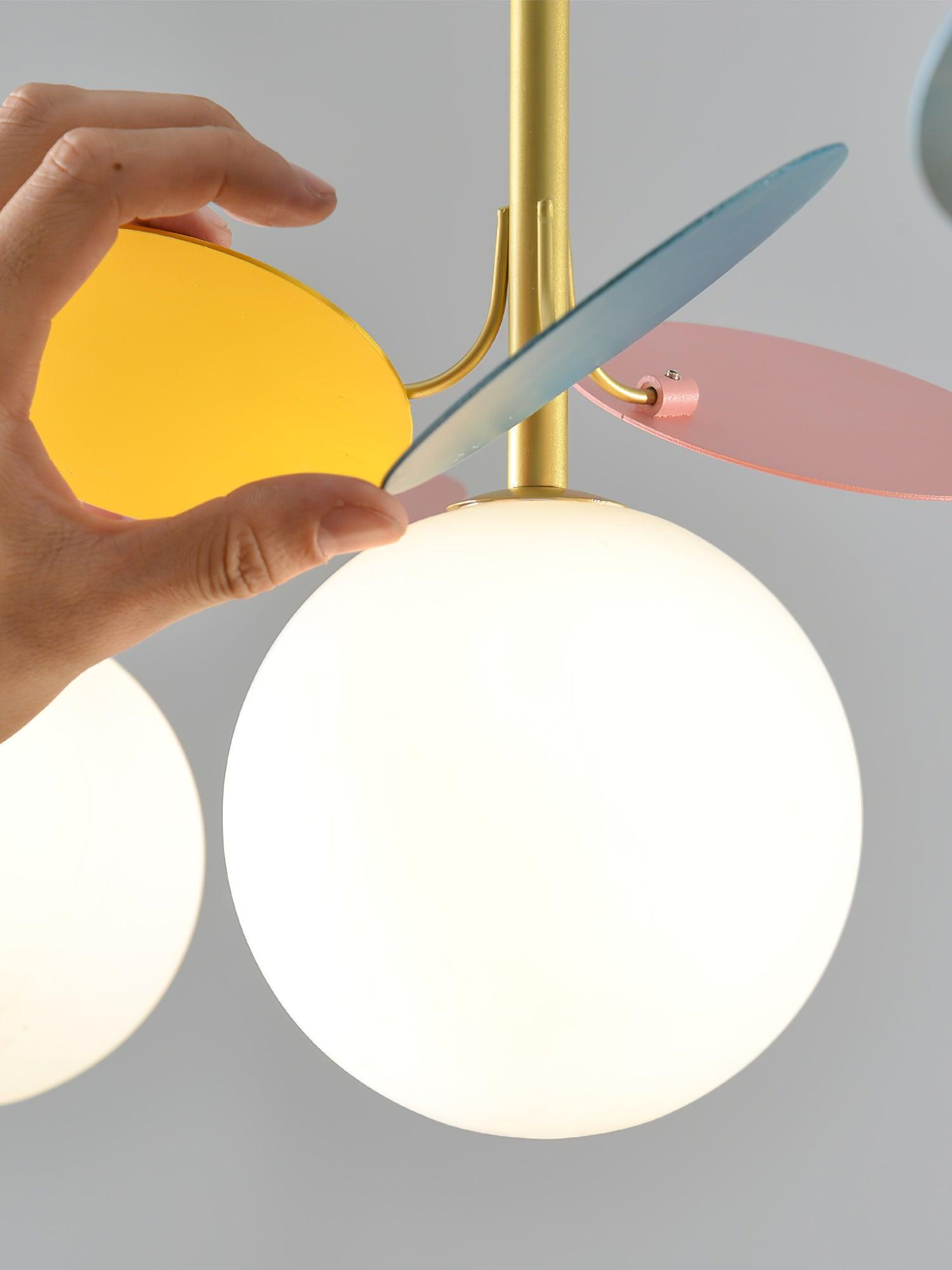 Blanca Modern Iron and Glass Globe Pendant Light Fixture for Contemporary Indoor Ceiling Decor