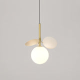 Blanca Modern Iron and Glass Globe Pendant Light Fixture for Contemporary Indoor Ceiling Decor