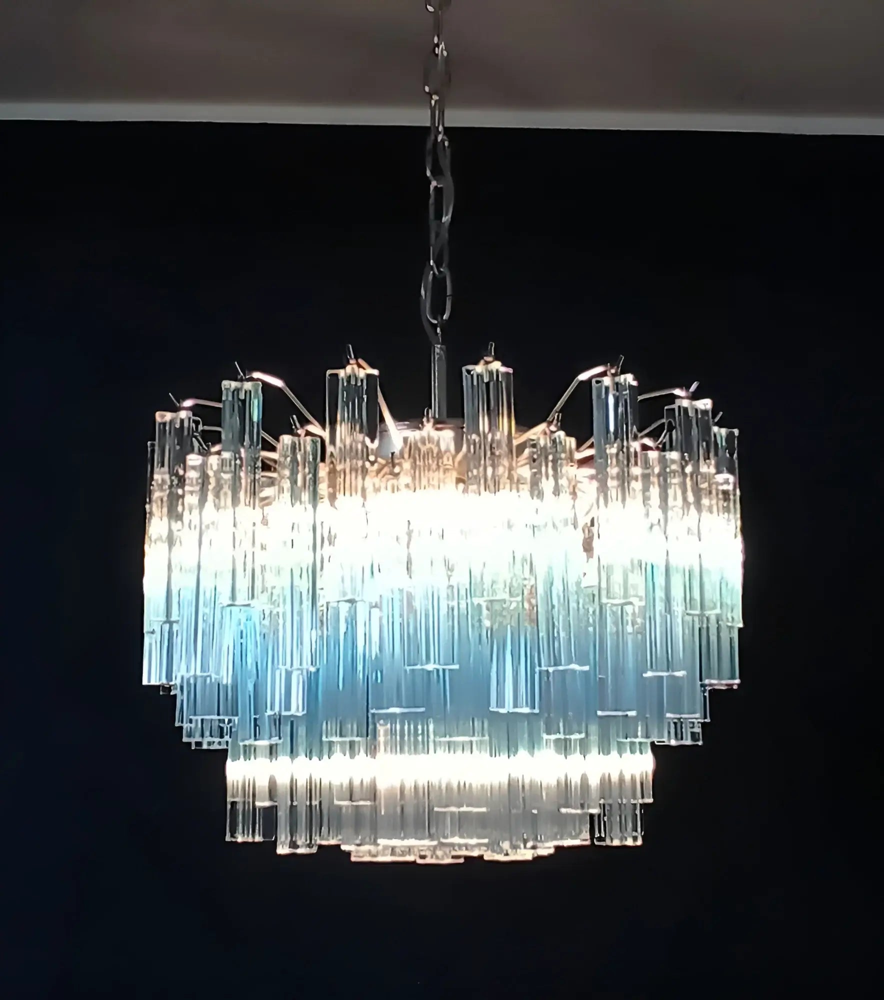 blue-and-clear-murano-glass-quadriedri-prism-chandelier-elegant-crystal-pendant-light