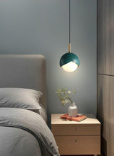Blue Drop Pendant Light Modern Glass Globe Ceiling Fixture for Luxury Interiors
