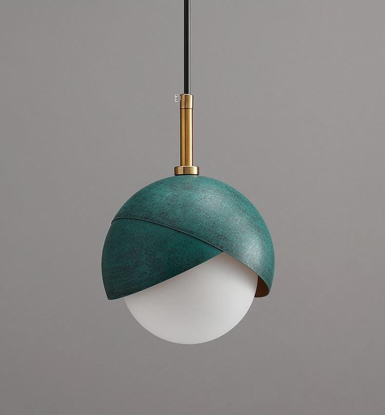 Blue Drop Pendant Light Modern Glass Globe Ceiling Fixture for Luxury Interiors