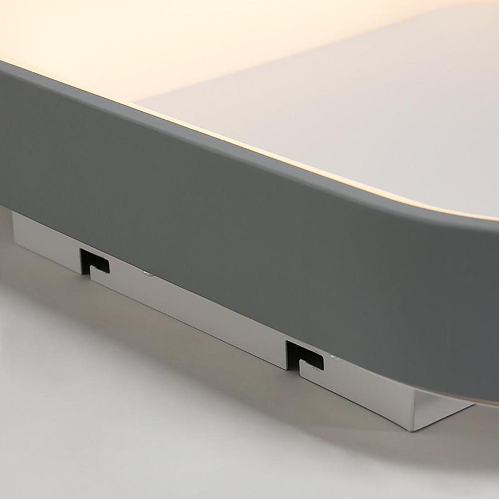Modern Square LED Flush Mount Ceiling Light for Bedroom and Living Room Lighting