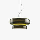 Bohemia Modern Blown Glass Pendant Light Organic Shape Hanging Chandelier for Dining Room