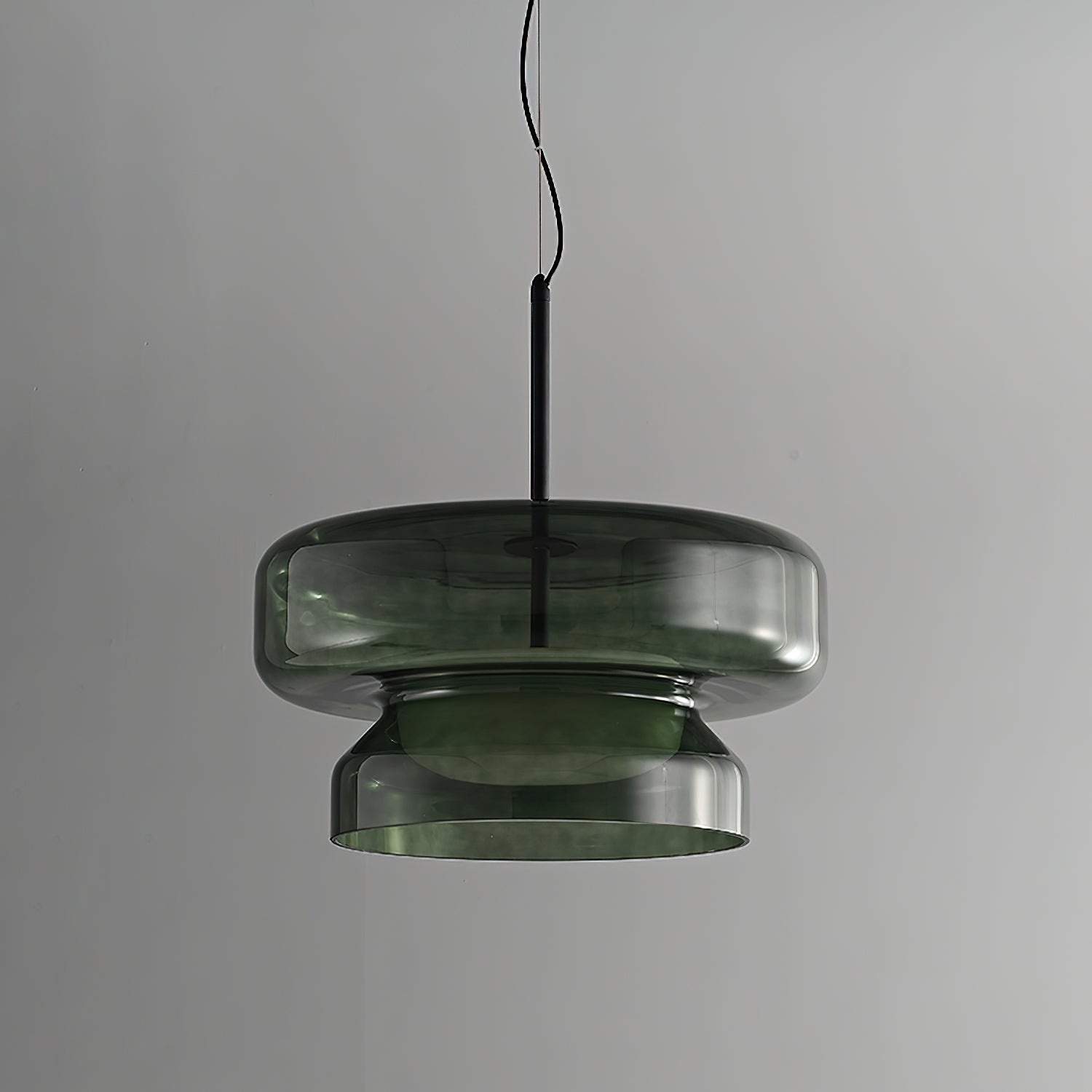 Bohemia Modern Blown Glass Pendant Light Organic Shape Hanging Chandelier for Dining Room