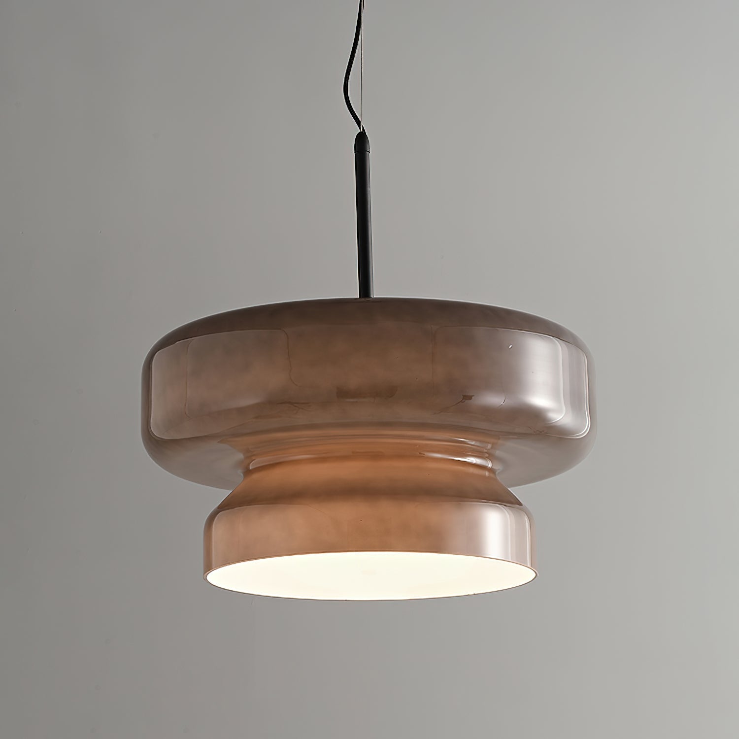 Bohemia Modern Blown Glass Pendant Light Organic Shape Hanging Chandelier for Dining Room