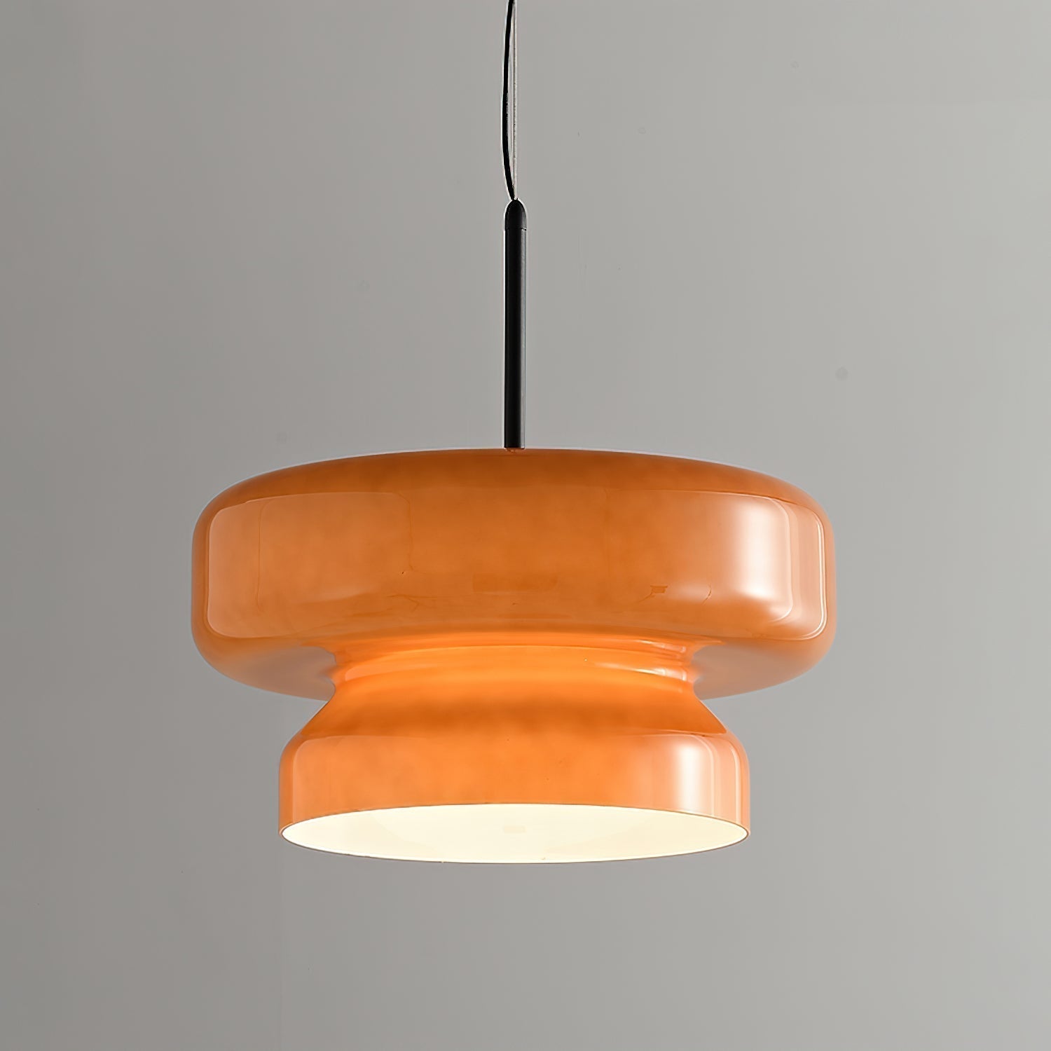 Bohemia Modern Blown Glass Pendant Light Organic Shape Hanging Chandelier for Dining Room