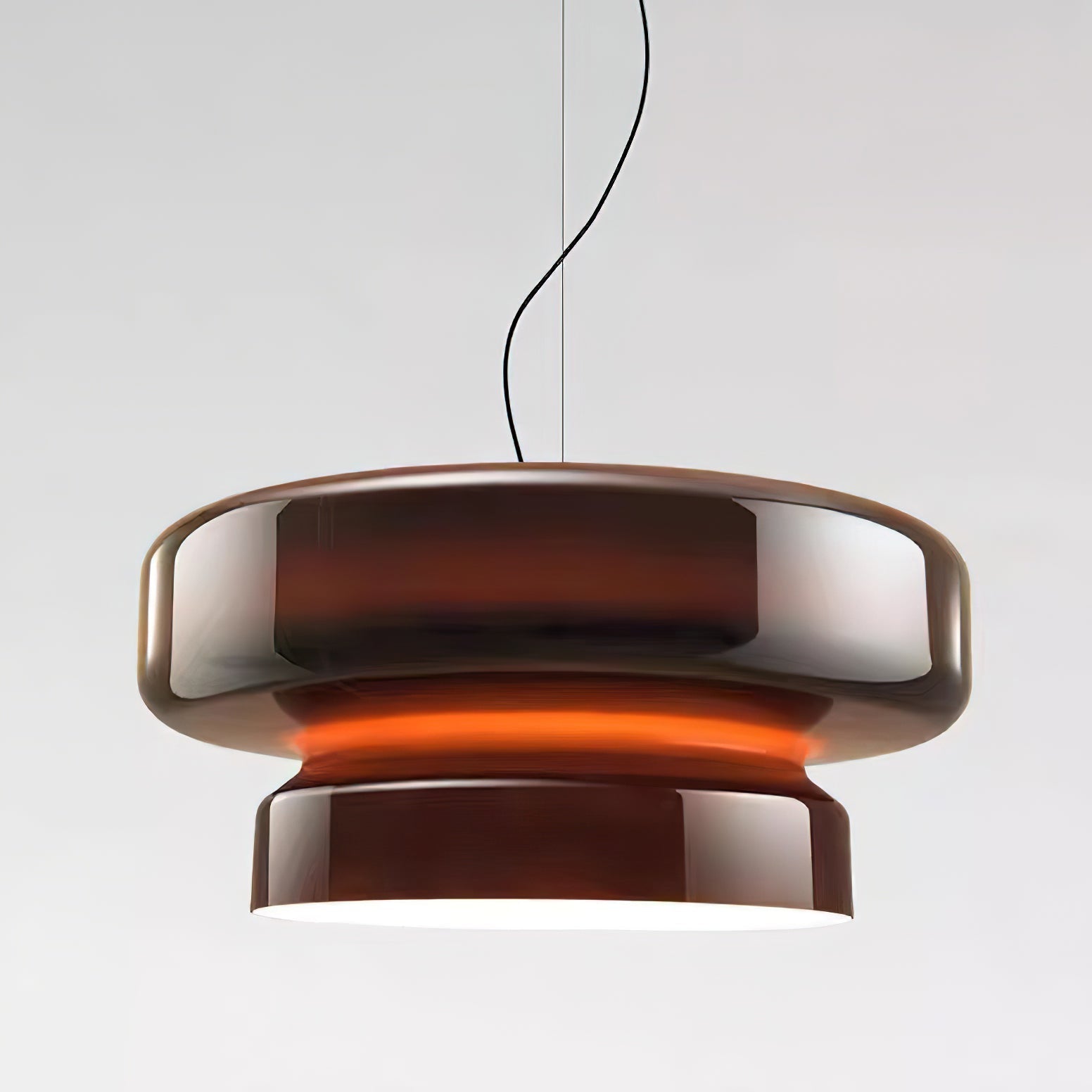 Bohemia Modern Blown Glass Pendant Light Organic Shape Hanging Chandelier for Dining Room