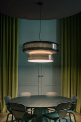 Bohemia Modern Blown Glass Pendant Light Organic Shape Hanging Chandelier for Dining Room