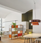 Bohemia Modern Blown Glass Pendant Light Organic Shape Hanging Chandelier for Dining Room