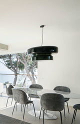 Bohemia Modern Blown Glass Pendant Light Organic Shape Hanging Chandelier for Dining Room