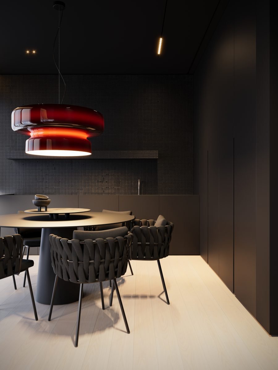 Bohemia Modern Blown Glass Pendant Light Organic Shape Hanging Chandelier for Dining Room