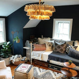 Bohemian Tassel Fringe Chandelier Fabric Pendant Light for Elegant Living Room and Bedroom Lighting