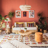 Bohemian Tassel Fringe Chandelier Fabric Pendant Light for Elegant Living Room and Bedroom Lighting