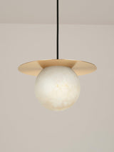 Borra Alabaster and Brass Pendant Light Luxury Modern LED Hanging Lamp