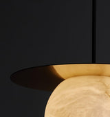 Borra Alabaster and Brass Pendant Light Luxury Modern LED Hanging Lamp