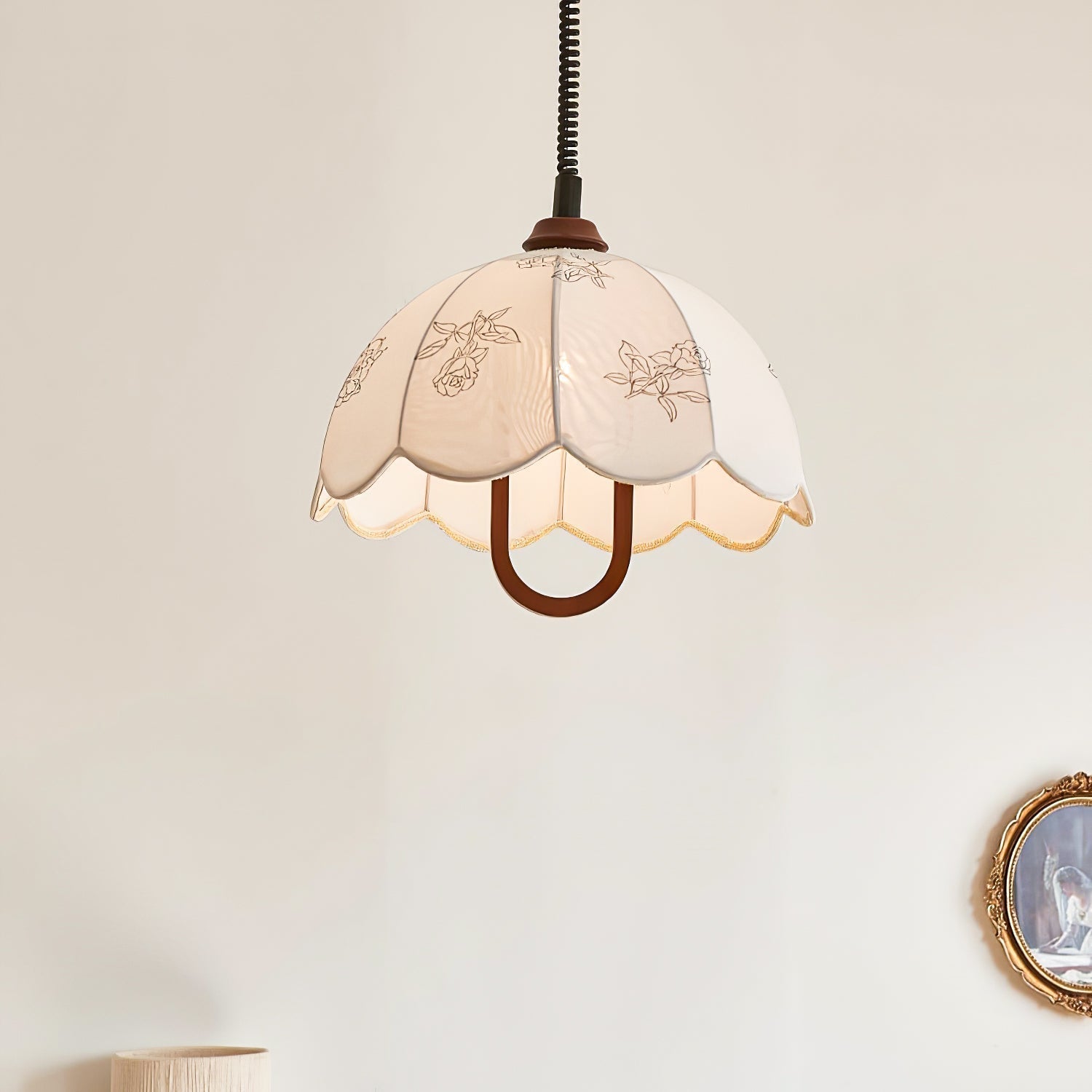 Botanical Floral Grace Pendant Light Fixture for Modern Living and Dining Areas