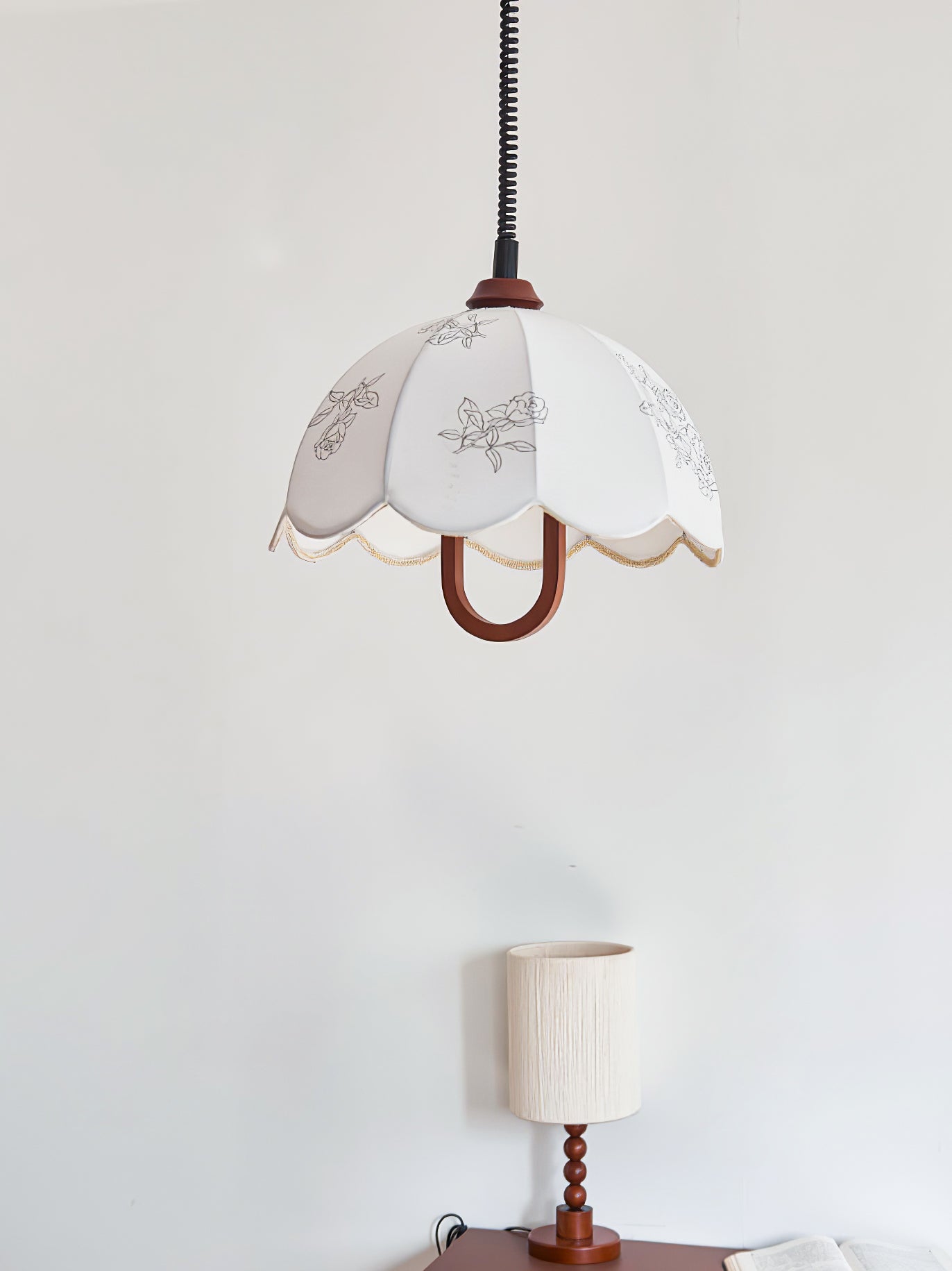 Botanical Floral Grace Pendant Light Fixture for Modern Living and Dining Areas