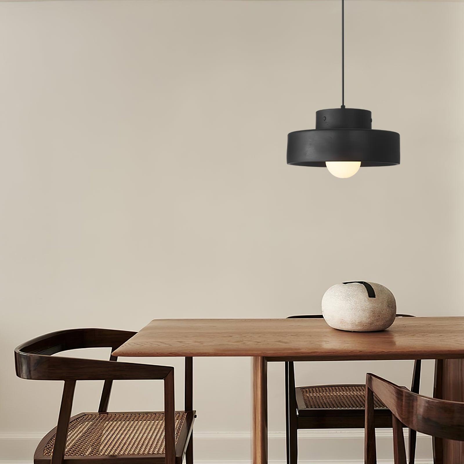 Bray Modern Geometric Resin Pendant Light Minimalist Ceiling Hanging Lamp for Interior Spaces