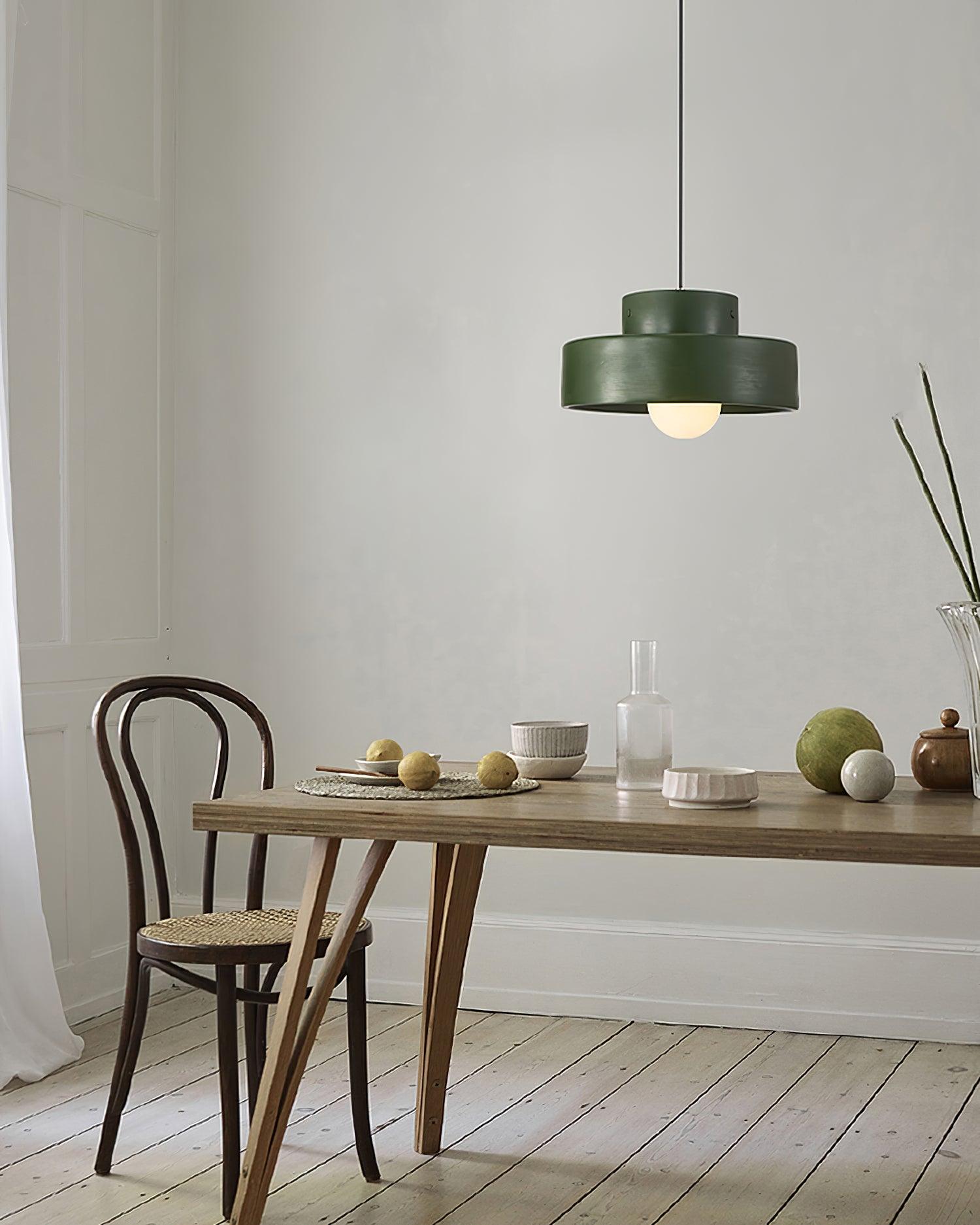 Bray Modern Geometric Resin Pendant Light Minimalist Ceiling Hanging Lamp for Interior Spaces