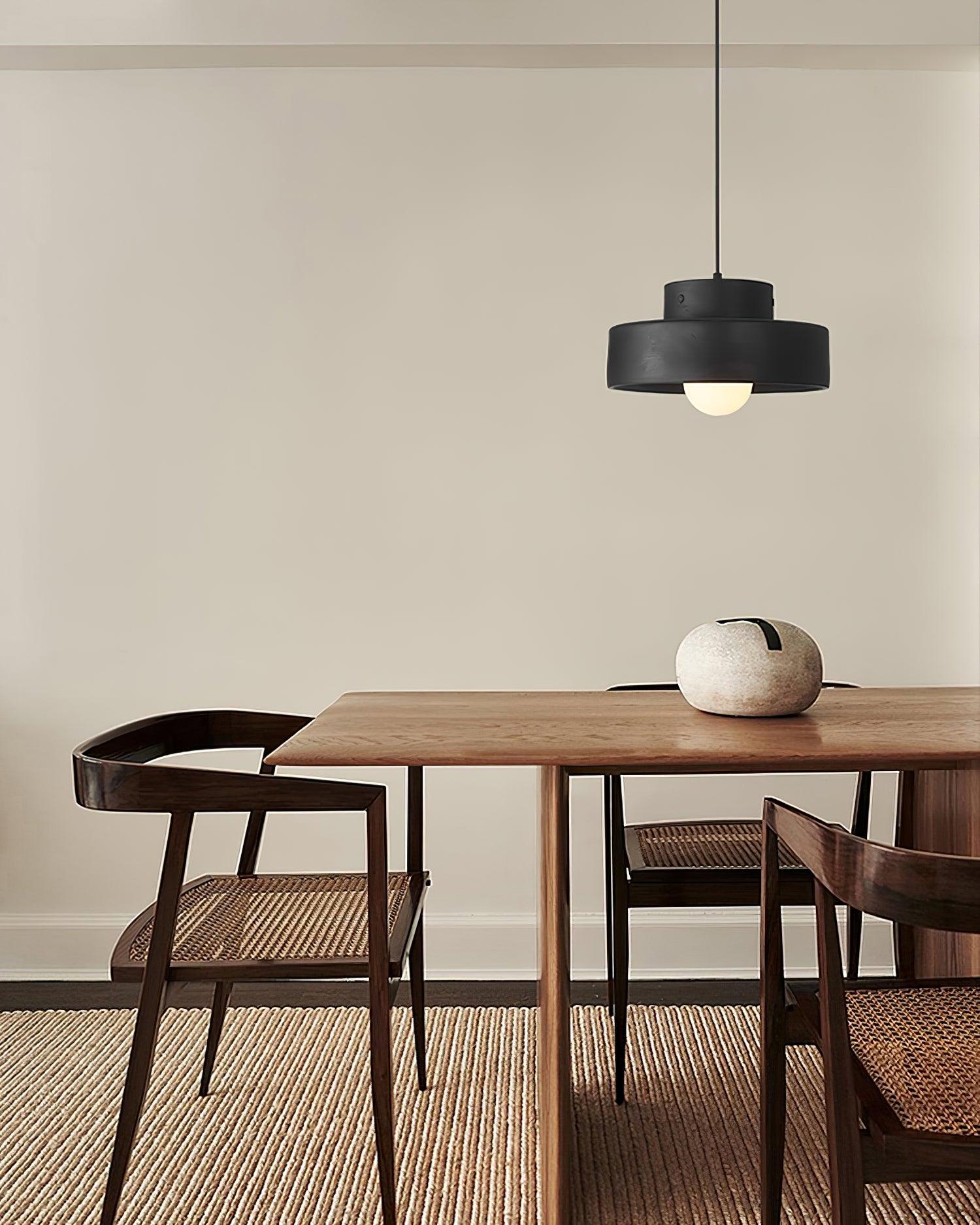 Bray Modern Geometric Resin Pendant Light Minimalist Ceiling Hanging Lamp for Interior Spaces