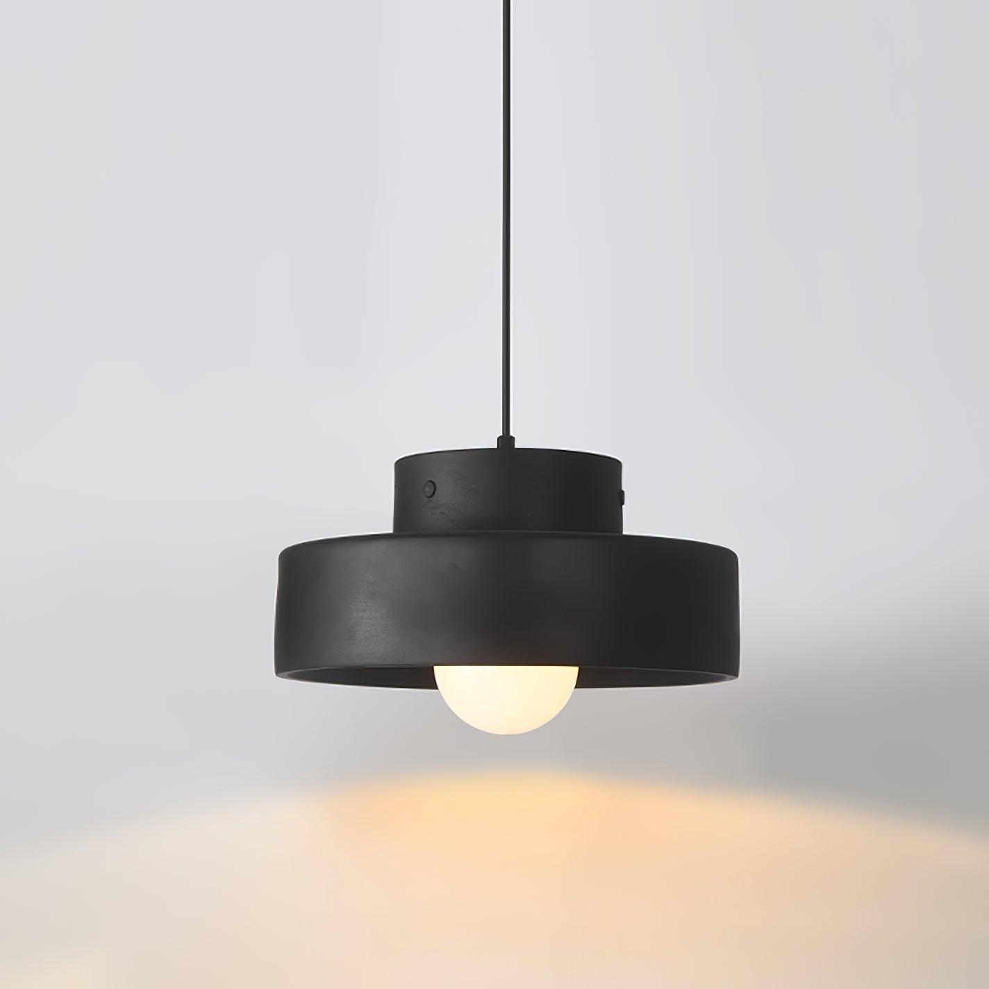 Bray Modern Geometric Resin Pendant Light Minimalist Ceiling Hanging Lamp for Interior Spaces