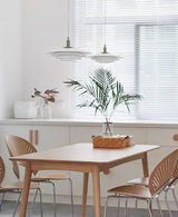 Bretagne Modern Architectural Multi Layered Metal Pendant Light Chrome and White Hanging Ceiling Lamp