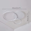Modern 26 Inch 3 Ring LED Ceiling Light Artistic Aluminum Flush Mount Fixture for Bedroom