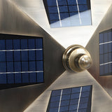 Bronze Waterproof Outdoor Solar Post Cap Lights Retro Decorative Gate Fence Pillar Lighting
