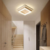 Modern Minimalist Square LED Flush Mount Ceiling Light for Bedroom and Living Room
