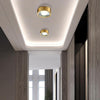 Modern Gold Copper LED Ceiling Light Flush Mount Round Acrylic Lamp for Bedroom Office