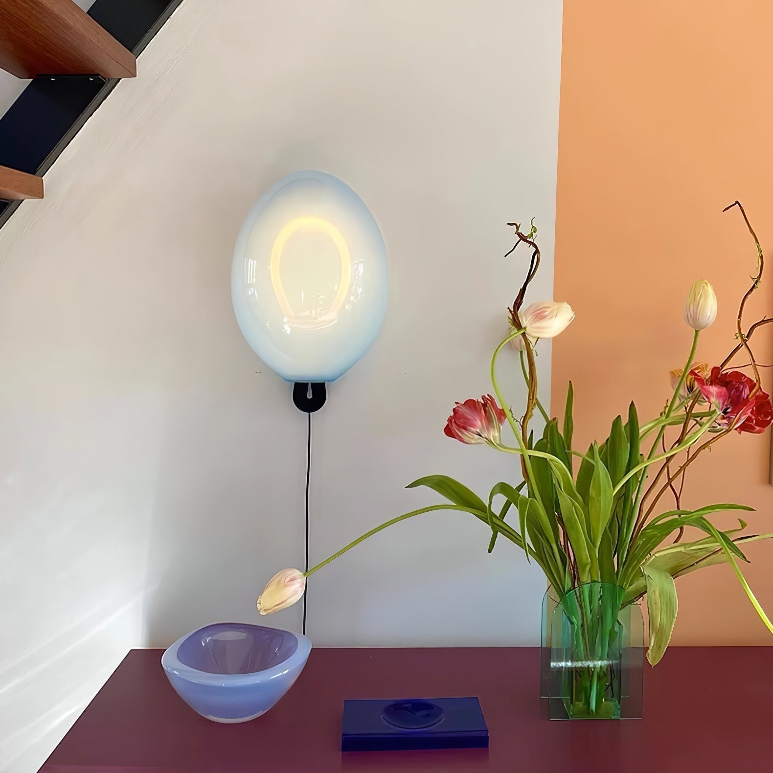 Bulla Artistic Glass Bubble Wall Light Modern Integrated LED Sconce
