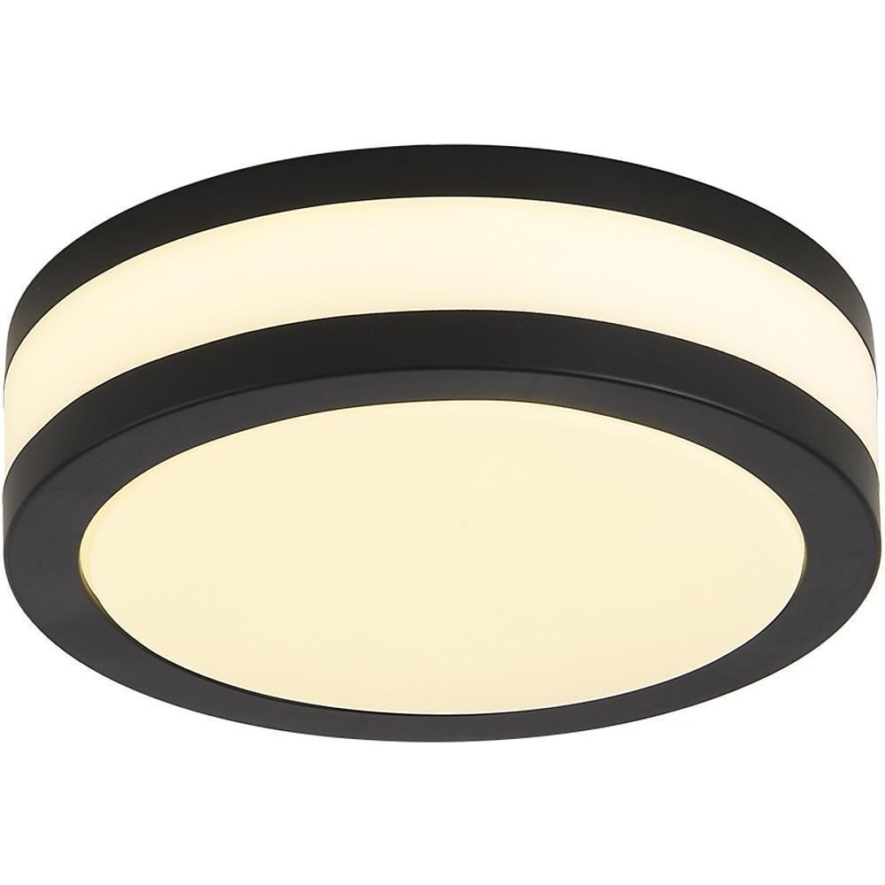 Geometric Round LED Flush Mount Ceiling Light Fixture with Three Color Temperatures