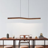 Camur Linear Ceiling Pendant Light Modern Minimalist LED Hanging Lamp for Office and Dining
