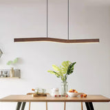 Camur Linear Ceiling Pendant Light Modern Minimalist LED Hanging Lamp for Office and Dining