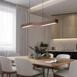 Camur Linear Ceiling Pendant Light Modern Minimalist LED Hanging Lamp for Office and Dining