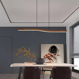 Camur Linear Ceiling Pendant Light Modern Minimalist LED Hanging Lamp for Office and Dining
