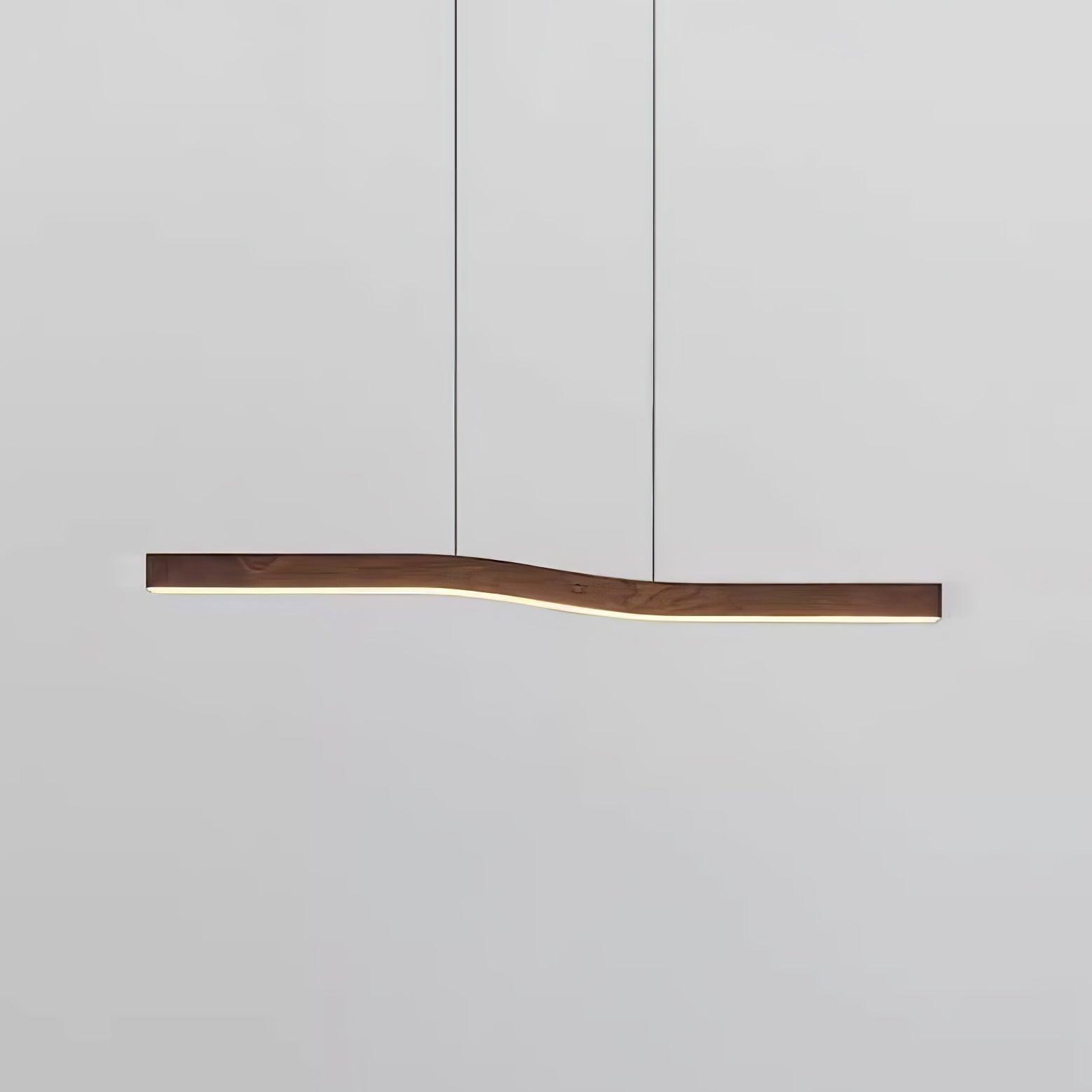 Camur Linear Ceiling Pendant Light Modern Minimalist LED Hanging Lamp for Office and Dining