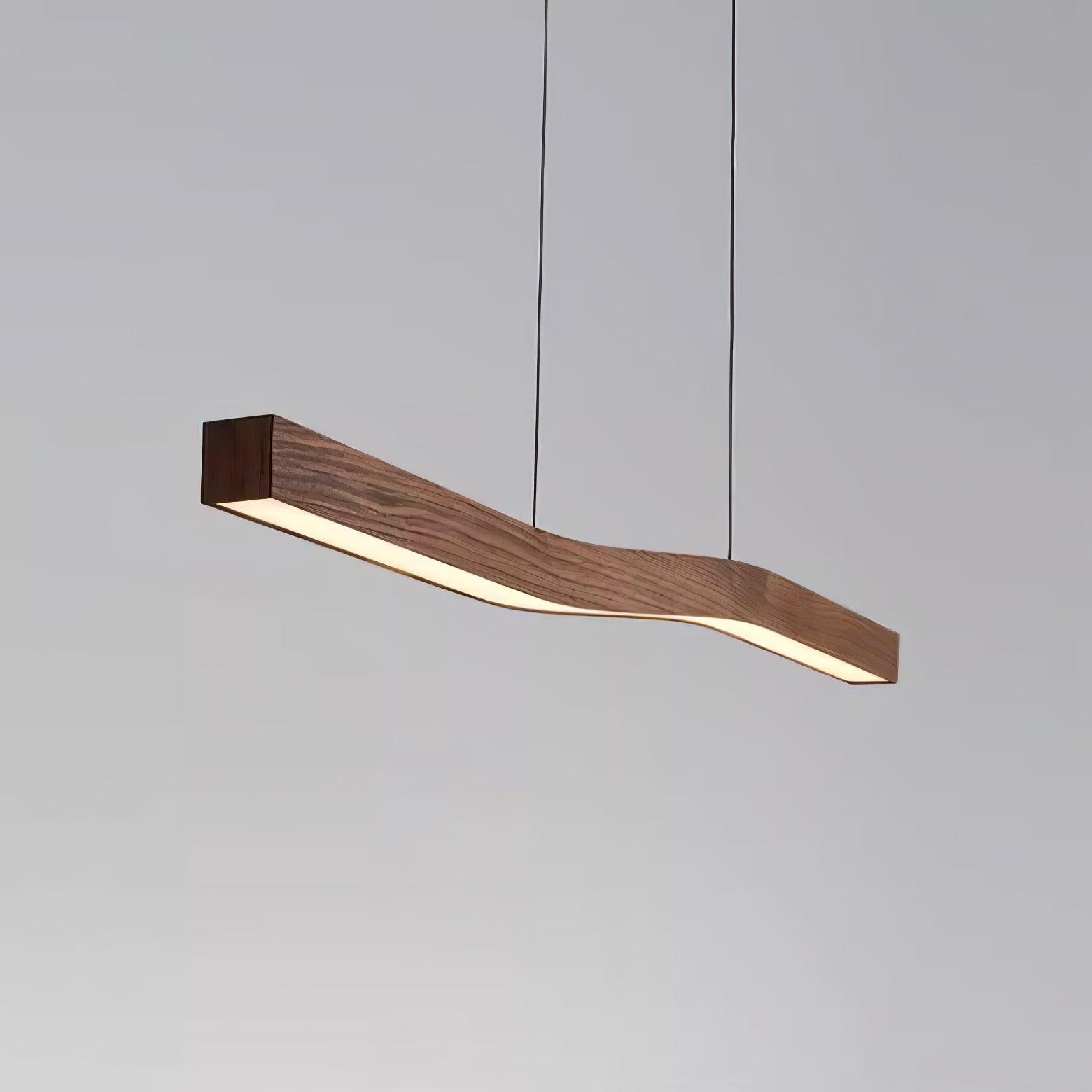 Camur Linear Ceiling Pendant Light Modern Minimalist LED Hanging Lamp for Office and Dining