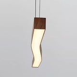 Camur Linear Ceiling Pendant Light Modern Minimalist LED Hanging Lamp for Office and Dining
