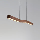 Camur Linear Ceiling Pendant Light Modern Minimalist LED Hanging Lamp for Office and Dining