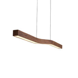 Camur Linear Ceiling Pendant Light Modern Minimalist LED Hanging Lamp for Office and Dining