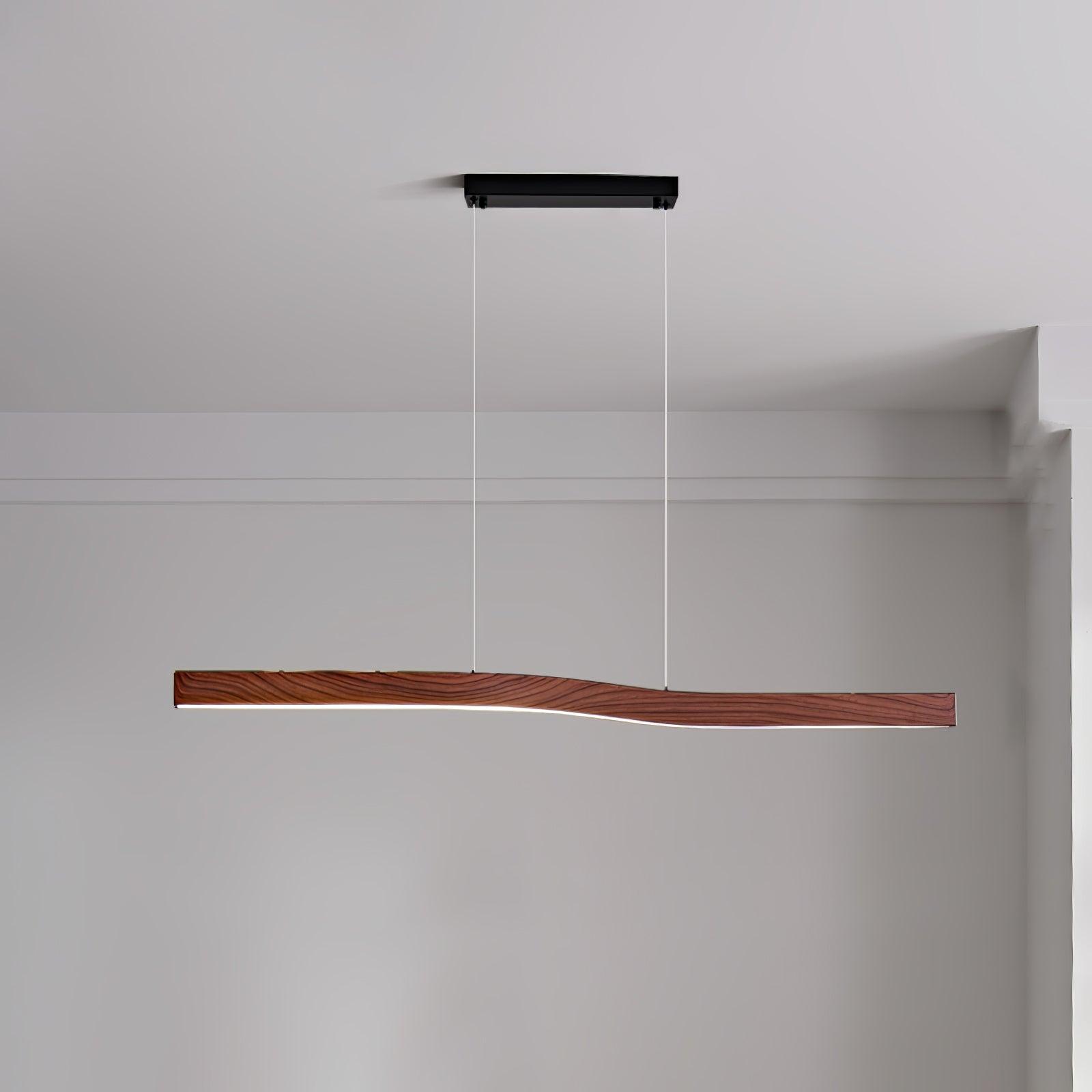Camur Linear Ceiling Pendant Light Modern Minimalist LED Hanging Lamp for Office and Dining