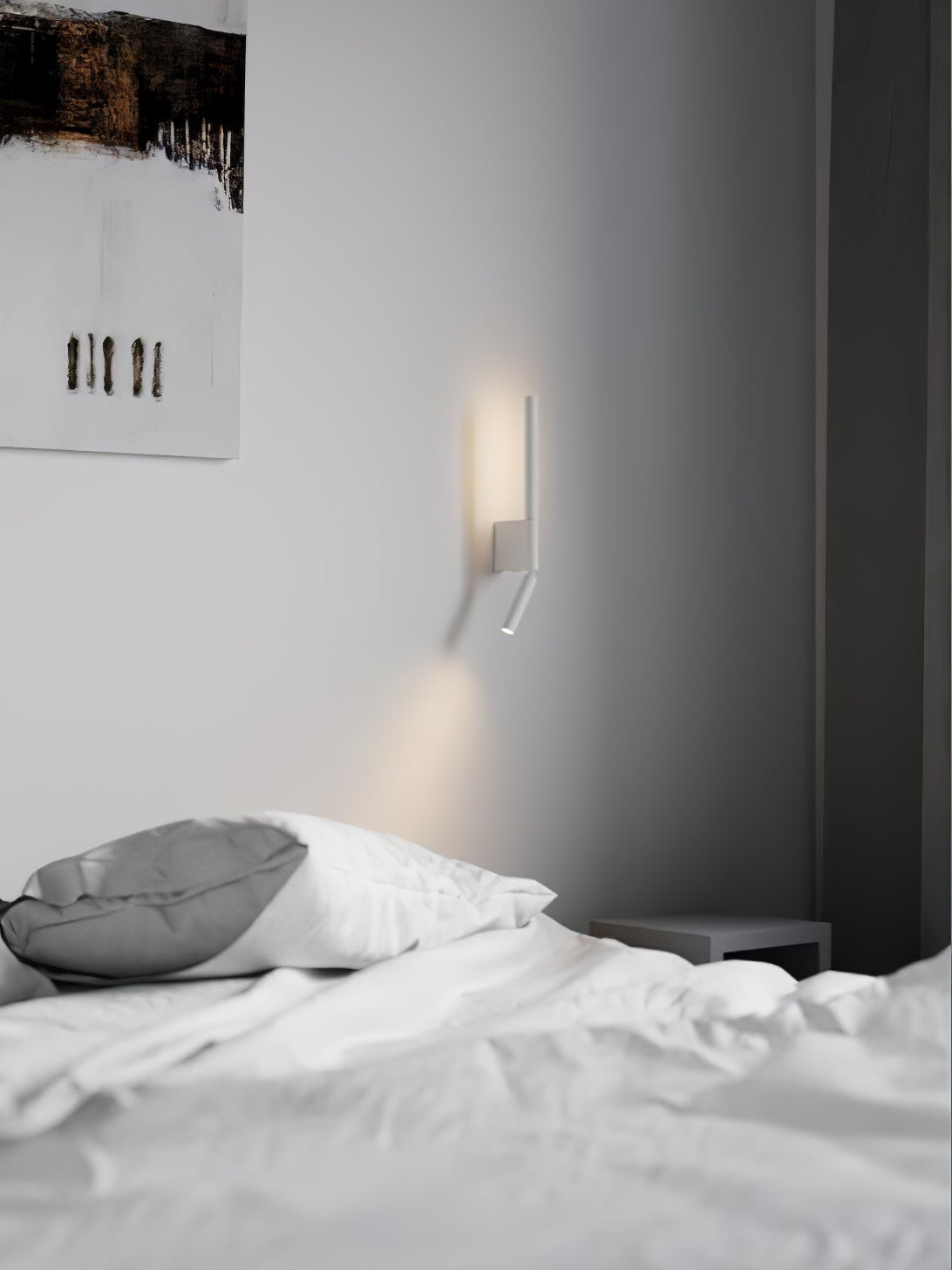 Canut Modern LED Wall Sconce with Adjustable Reading Arm and Indirect Ambient Light