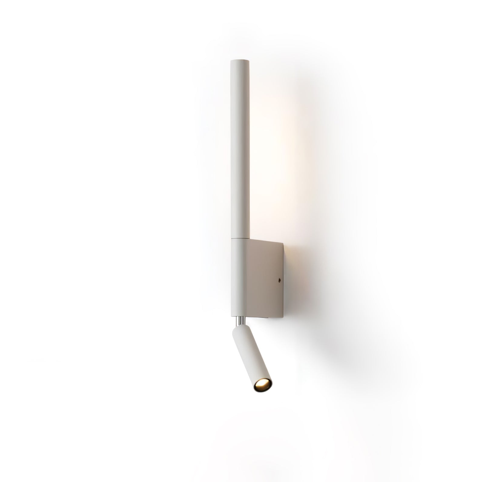 Canut Modern LED Wall Sconce with Adjustable Reading Arm and Indirect Ambient Light