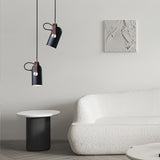 Carronade Adjustable Spot Pendant Light with Metal and Wood Style Industrial Design