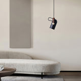 Carronade Adjustable Spot Pendant Light with Metal and Wood Style Industrial Design