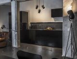 Carronade Adjustable Spot Pendant Light with Metal and Wood Style Industrial Design