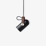 Carronade Adjustable Spot Pendant Light with Metal and Wood Style Industrial Design